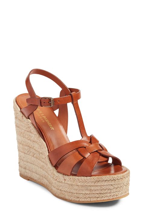 ysl mens espadrilles|yves Saint Laurent wedges.